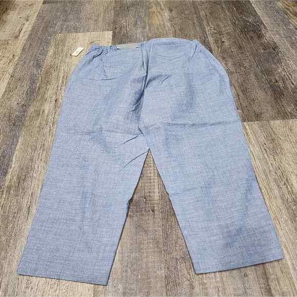 Talbots the‎ perfect crop 3 button Chambray blue plus size 16WP NEW!! - Picture 8 of 11